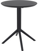 SKY FOLDING Ø60 sklopný záhradný stôl black