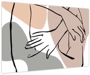 Obraz - Woman body line art N⁰2 (90x60 cm)