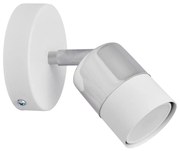 LED Nástenné bodové svietidlo TUBSSON 1xGU10/4,8W/230V biela/lesklý chróm