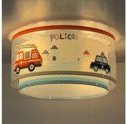 Dalber 60616 - Detské stropné svietidlo POLICE 2xE27/60W/230V