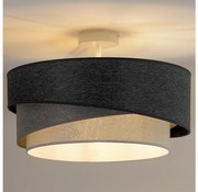 Duolla - Prisadený luster KOBO 1xE27/15W/230V pr. 45 cm šedá/biela