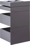 XXXLutz SADA ZÁSUVIEK, antracitová s vysokým leskom, 45,3/83/46,8 cm Hom`in - Skrine - 0026470041KF