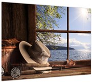 Obraz - Rybárska výbava (70x50 cm)