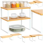 Set dvoch políc GINGER biely (2 ks)