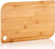 Klarstein Batvik, bambusová doska na krájanie, 38 x 1,5 x 27 cm (Š x V x H), šetrná k nožom, drážka na zachytenie šťavy