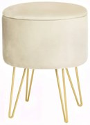 Úložná taburetka LILI krémová