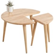 Dvojdielny kávový stolík HARMONI prírodný 871127