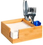 Kesper Bambusový držiak na servítky aj príbory, na stolovanie