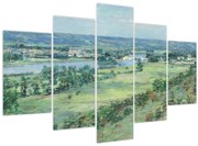 Obraz - Theodore Robinson, The Valley of the Seine, From the Hills of Giverny, reprodukcia (150x105 cm)