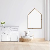 Toptabule.sk  Magnetická tabuľa Domček v drevenom ráme + 7 farieb rámu