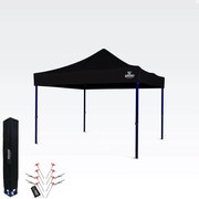 BRIMO Nožnicový stan 3x3 m – Rýchla montáž a 100% ochrana pre Párty a Oslavy - bez 3 stien - Čierna 31