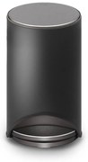 Matne čierny nášľapný kovový odpadkový kôš 10 l Arc – Joseph Joseph