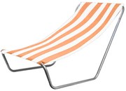 Skladacie plážové lehátko SAND, oranžové pruhy