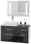 Kúpeľňový nábytok EUP P 90P/0/W/B/0/BK/MB