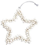 Závesná vianočná dekorácia PERLYN perlová 710599