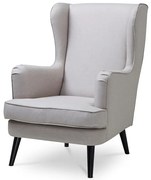 Autronic BONTEC Kreslo ušiak, krémová látka, AK-A1318 CRM2 Farba: Krémová