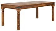 furniture-nabytek.cz - Masívny jedálenský stôl Merlin z palisandru, lakovaný, hnedý – 180×90 cm