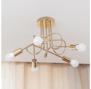 Prisadený luster OXFORD 5×E27/15W/230V zlatý