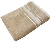 Froté osuška deluxe Monako hnedý 70x140cm TiaHome