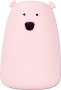 LED RGB Detská dotyková lampička BEAR LED/0,8W/5V ružová + USB
