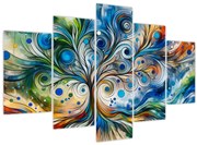 Obraz – Farebný energetický strom (150x105 cm)