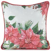 VIANOČNÁ DEKORAČNÁ OBLIEČKA NA VANKÚŠ JINGLE 45X45 CM VZOROVANÁ