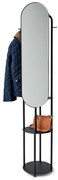 Stojaca vešiaková stena s veľkým zrkadlom