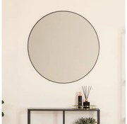 Atmosphera - Nástenné zrkadlo ALICE pr. 76 cm čierna P6626