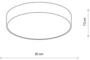 Brilagi - Stropné svietidlo CLARE 2xE27/40W/230V pr. 30 cm béžová