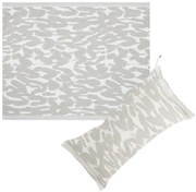 Sada do sauny na sedenie Jäkälä, ľan-biela