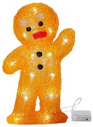 Eglo 410799 - LED Vianočná dekorácia CRYSTALINE 20xLED/0,06W/3xAA perníček