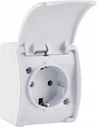 BERGE Jedna hermetická prisadená zásuvka IP44