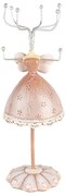 Béžový stojanček na šperky šaty princeznej - Ø 7*19 cm