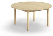 Stôl DECIBEL, Ø1200x590 mm, akustické linoleum - béžová