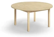 Stôl DECIBEL, Ø1200x590 mm, akustické linoleum - béžová
