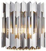 Nástenné svietidlo Ritz, 1x krištáľové/chrómové kovové tienidlo