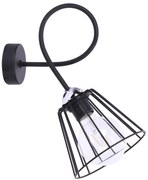 Nástenné svietidlo Nuvola, 1x drôtené tienidlo (výber z 2 farieb), (výber zo 4 tvarov tienidla), ch