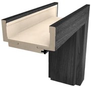 Obložková zárubňa DRE 70 cm pre hrúbku steny 9,5-11,5 cm brest antracit ľavá O2JA70L