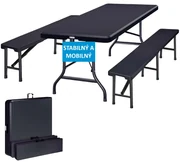 InternetovaZahrada Pivný set 183 cm - antracit