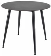 Jedálenský stôl Rion - priemer 90 cm, čierna