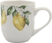 Porcelánový hrnček s citrónmi Maison Limone Blossom - 9 * 9,5 cm / 390ml