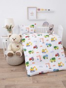 Bavlnené obliečky Renforcé do postieľky - Autá