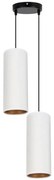 Luster na lanku AVALO 2xE27/60W/230V pr. 20 cm biela/medená