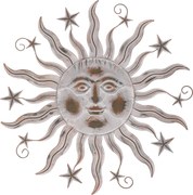 Kovová dekorácia slnko 50 cm