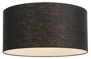Moderné závesné svietidlo biele s čiernym tienidlom 50 cm - Combi 1