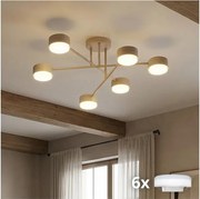 Brilagi - LED prisadený luster MONO 6xGX53/13W/230V béžový