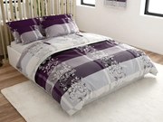 Obliečky z mikrovlákna LUXURY fialové Rozmer obliečky: 70 x 90 cm | 140 x 220 cm