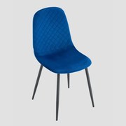 Jedálenská stolička NOIR zamatová modrá 743856