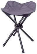 Garthen 64012 kempovacia skladacia stolička - čierna