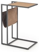 Odkladací stolík Compact, dub zlatý / čierna